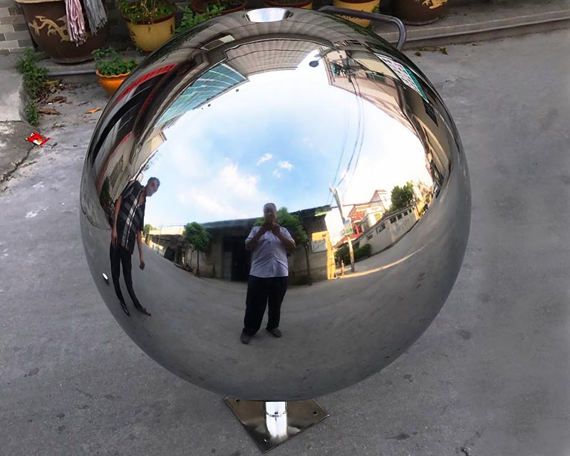 36 inch Stainless Steel Sphere Water Feature