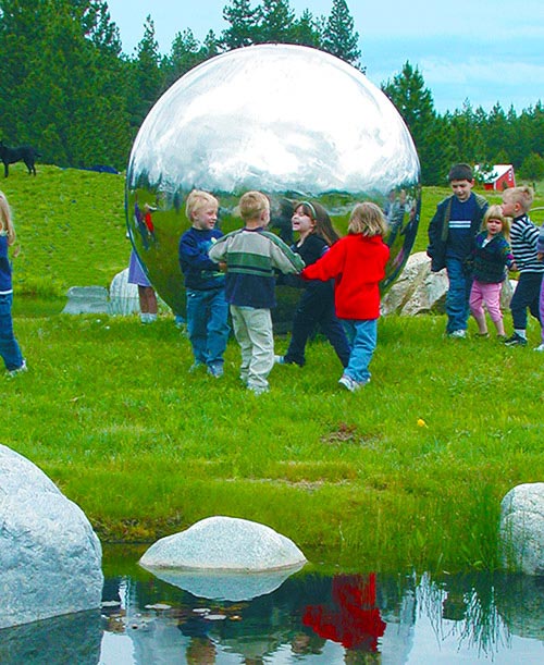 6 Foot Giant Steel Sphere