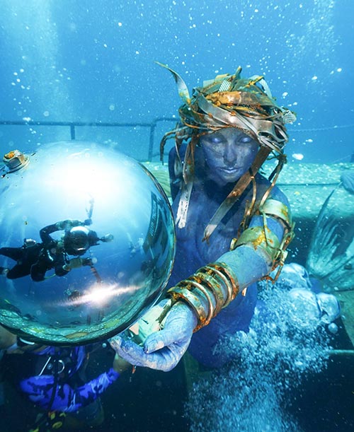 Gazing Ball Under Water