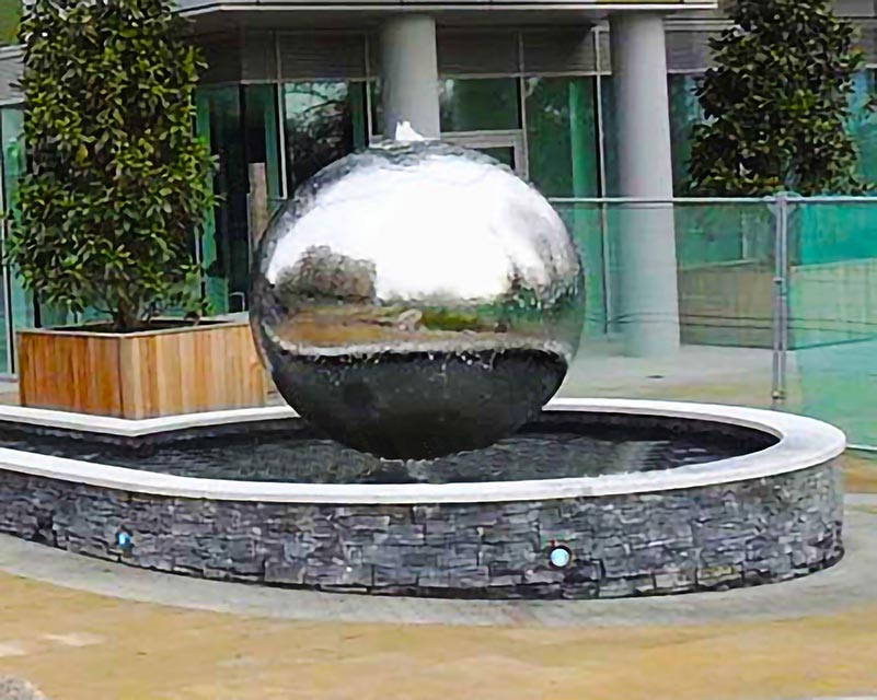 Stainless Steel Sphere Water Fountain