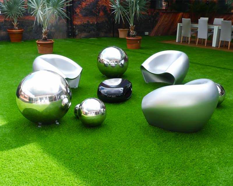 Stainless Steel Garden Seating Sculptures